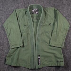 War Tribe Spectrum Jiu Jitsu Gi Jacket Womens W1 Green Pearl Weave